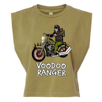 Motorcycle Drag Racing Sprints Voodoo Bike Rider Garment-Dyed Women's Muscle Tee