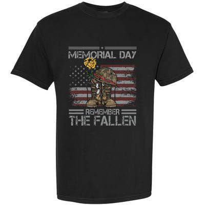 Memorial Day Remember The Fallen Veteran Military Vintage Garment-Dyed Heavyweight T-Shirt