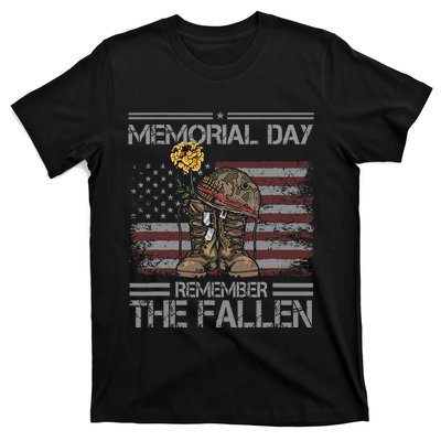 Memorial Day Remember The Fallen Veteran Military Vintage T-Shirt