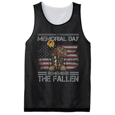 Memorial Day Remember The Fallen Veteran Military Vintage Mesh Reversible Basketball Jersey Tank