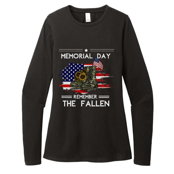 Memorial Day Remember The Fallen Veteran Military Womens CVC Long Sleeve Shirt