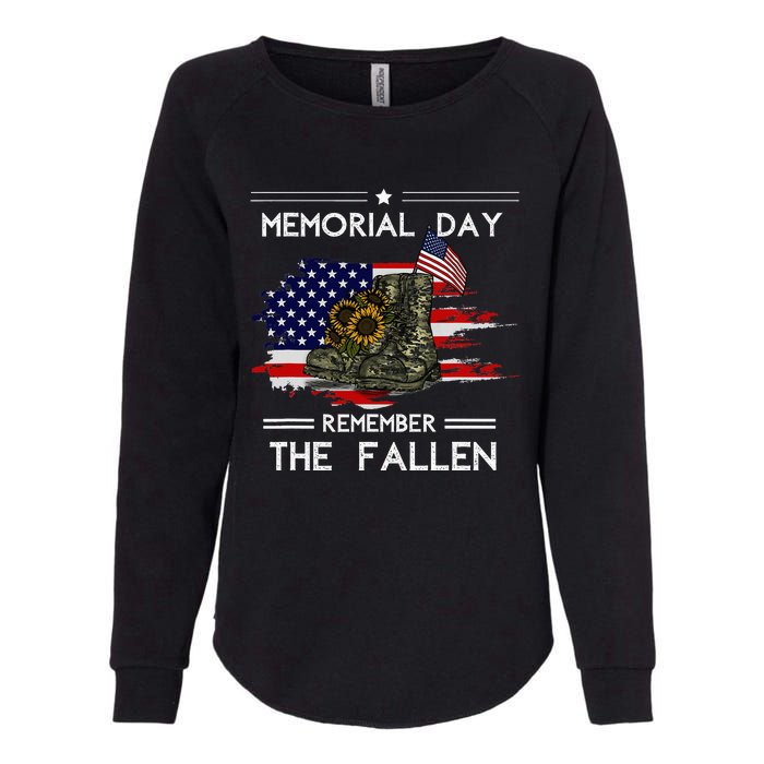 Memorial Day Remember The Fallen Veteran Military Womens California Wash Sweatshirt