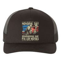 Memorial Day Remember The Fallen Veteran Military Vintage Yupoong Adult 5-Panel Trucker Hat