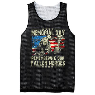 Memorial Day Remember The Fallen Veteran Military Vintage Mesh Reversible Basketball Jersey Tank