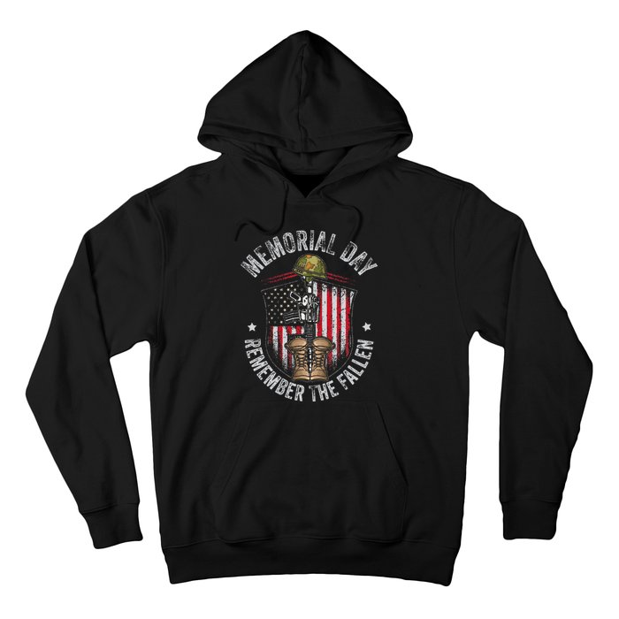 Memorial Day Remember The Fallen Veterans Day Veteran Hoodie