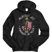 Memorial Day Remember The Fallen Veterans Day Veteran Tie Dye Hoodie