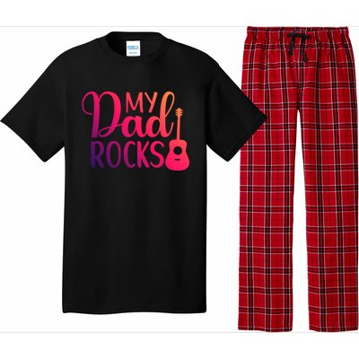 My Dad Rocks Guitar Gift Pajama Set