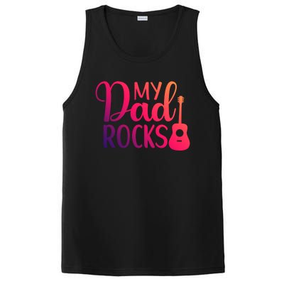 My Dad Rocks Guitar Gift PosiCharge Competitor Tank