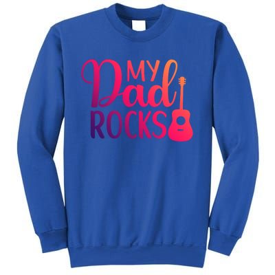 My Dad Rocks Guitar Gift Sweatshirt