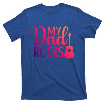 My Dad Rocks Guitar Gift T-Shirt