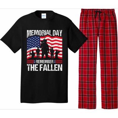 Memorial Day Remember the Proud Veteran Military Vintage Pajama Set