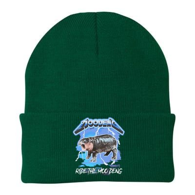 Moo Deng Ride The Moo Deng Knit Cap Winter Beanie