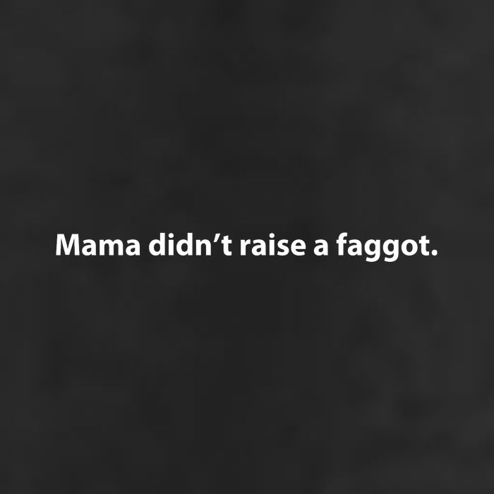 Mama Didn’T Raise A Faggot Golf Towel