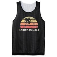 Marina Del Rey Ca Vintage 70s Retro Throwback Design Mesh Reversible Basketball Jersey Tank