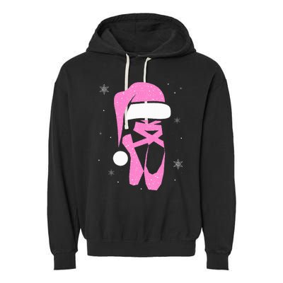 Merry Dancemas Santa Hat Funny Xmas Christmas Women Garment-Dyed Fleece Hoodie