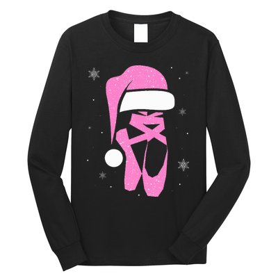 Merry Dancemas Santa Hat Funny Xmas Christmas Women Long Sleeve Shirt