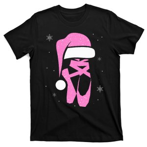 Merry Dancemas Santa Hat Funny Xmas Christmas Women T-Shirt