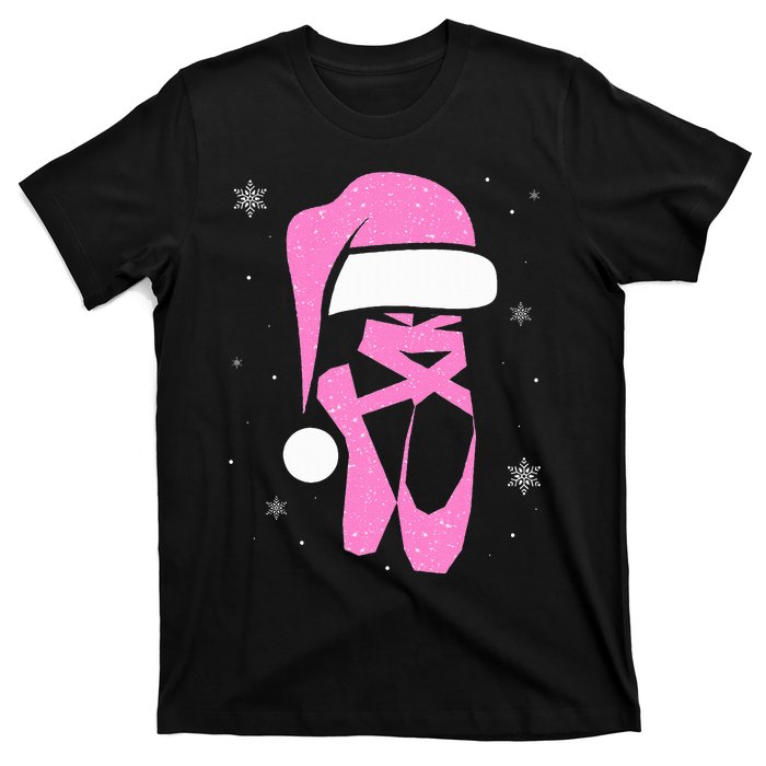 Merry Dancemas Santa Hat Funny Xmas Christmas Women T-Shirt