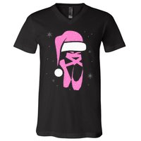 Merry Dancemas Santa Hat Funny Xmas Christmas Women V-Neck T-Shirt