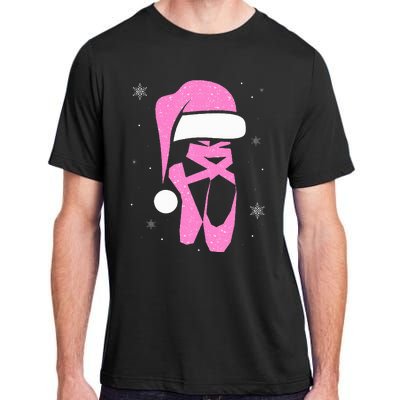 Merry Dancemas Santa Hat Funny Xmas Christmas Women Adult ChromaSoft Performance T-Shirt