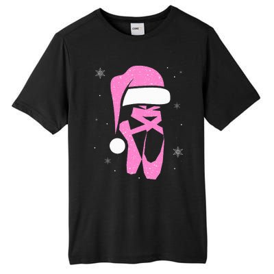 Merry Dancemas Santa Hat Funny Xmas Christmas Women Tall Fusion ChromaSoft Performance T-Shirt