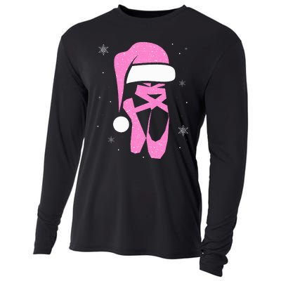 Merry Dancemas Santa Hat Funny Xmas Christmas Women Cooling Performance Long Sleeve Crew