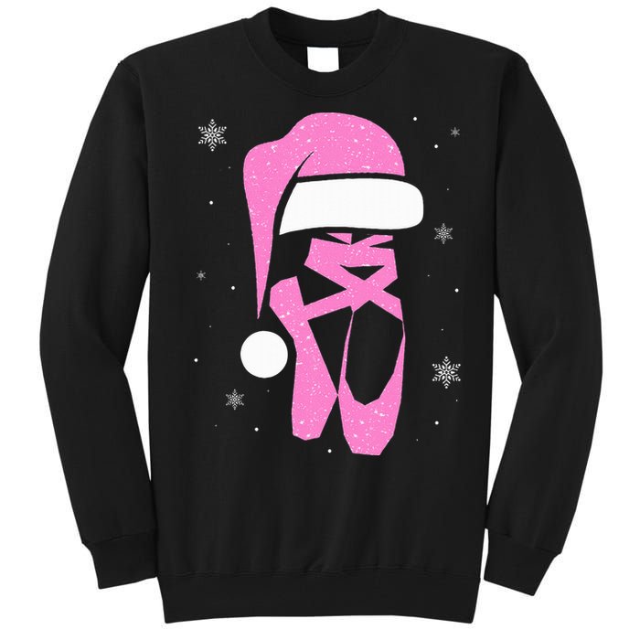 Merry Dancemas Santa Hat Funny Xmas Christmas Women Tall Sweatshirt