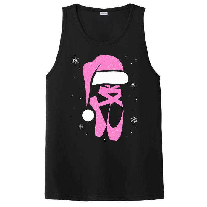 Merry Dancemas Santa Hat Funny Xmas Christmas Women PosiCharge Competitor Tank