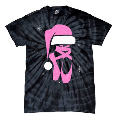 Merry Dancemas Santa Hat Funny Xmas Christmas Women Tie-Dye T-Shirt