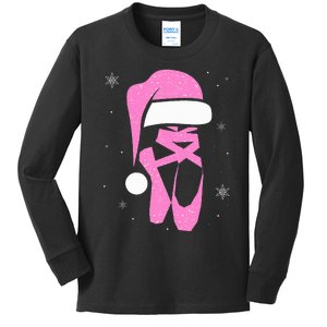 Merry Dancemas Santa Hat Funny Xmas Christmas Women Kids Long Sleeve Shirt