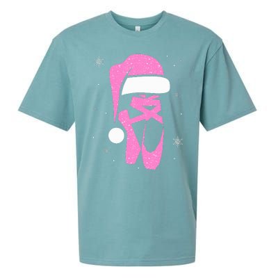 Merry Dancemas Santa Hat Funny Xmas Christmas Women Sueded Cloud Jersey T-Shirt