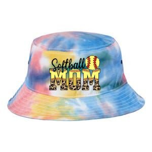 Mothers Day Softball Mom Quotes Gift Tie Dye Newport Bucket Hat