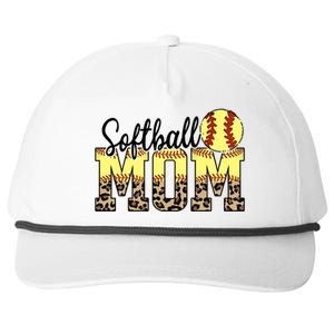 Mothers Day Softball Mom Quotes Gift Snapback Five-Panel Rope Hat