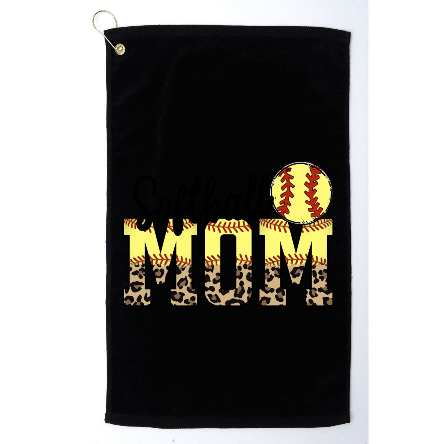 Mothers Day Softball Mom Quotes Gift Golf Towel
