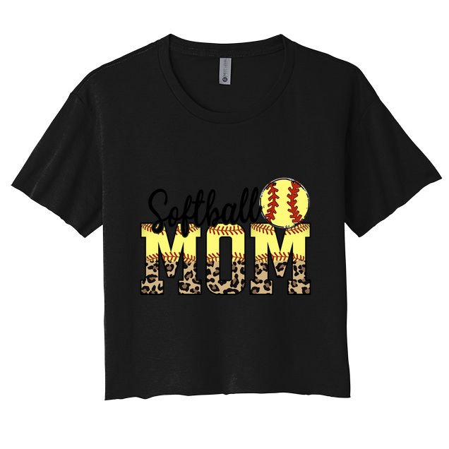 Mothers Day Softball Mom Quotes Gift Crop Top