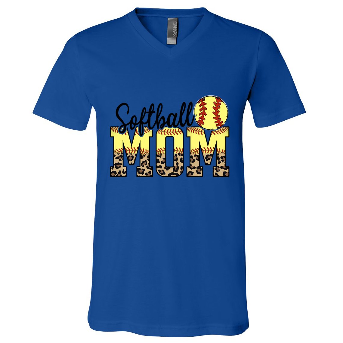 Mothers Day Softball Mom Quotes Gift V-Neck T-Shirt