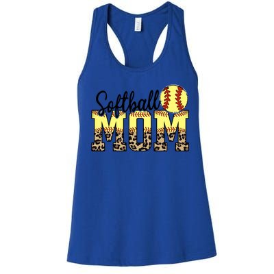 Mothers Day Softball Mom Quotes Gift Women's Racerback Tank