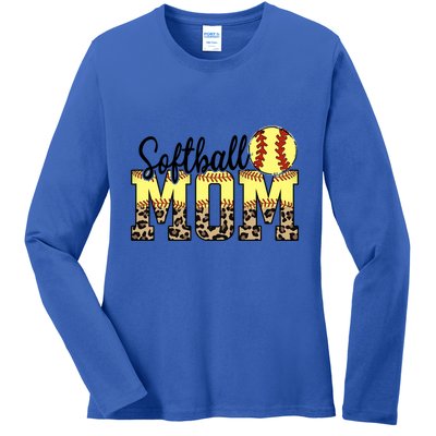 Mothers Day Softball Mom Quotes Gift Ladies Long Sleeve Shirt