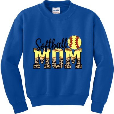 Mothers Day Softball Mom Quotes Gift Kids Sweatshirt
