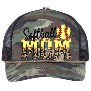 Mothers Day Softball Mom Quotes Gift Retro Rope Trucker Hat Cap