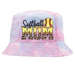 Mothers Day Softball Mom Quotes Gift Tie-Dyed Bucket Hat