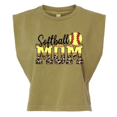 Mothers Day Softball Mom Quotes Gift Garment-Dyed Women's Muscle Tee