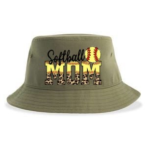 Mothers Day Softball Mom Quotes Gift Sustainable Bucket Hat