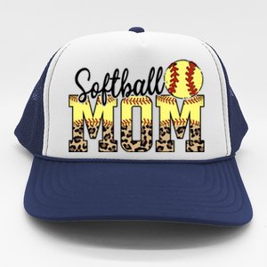 Mothers Day Softball Mom Quotes Gift Trucker Hat