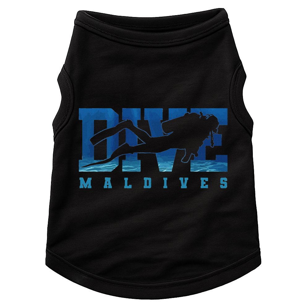 Maldives Diver Souvenir Gift Doggie Tank
