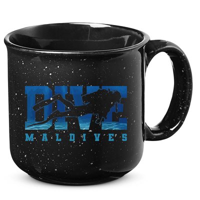 Maldives Diver Souvenir Gift 15oz Campfire Ceramic Mug