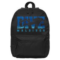 Maldives Diver Souvenir Gift 16 in Basic Backpack