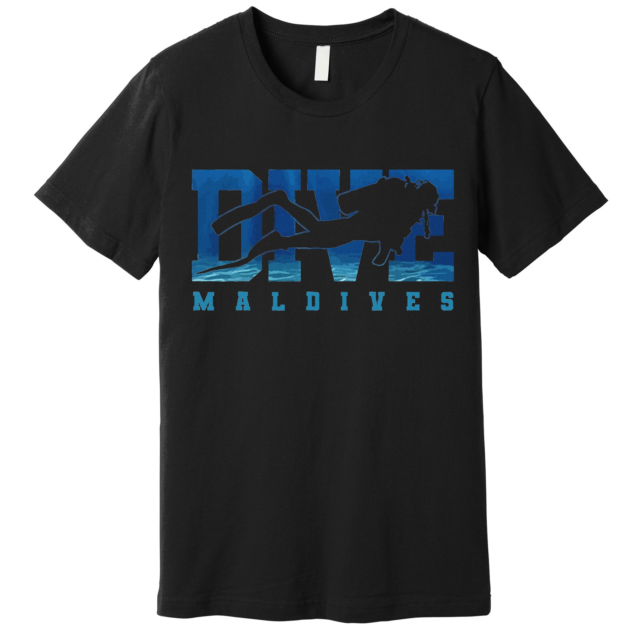 Maldives Diver Souvenir Gift Premium T-Shirt