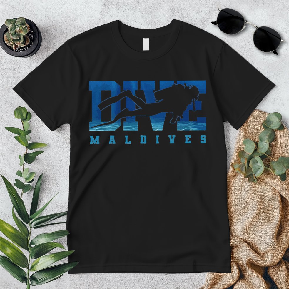 Maldives Diver Souvenir Gift Premium T-Shirt
