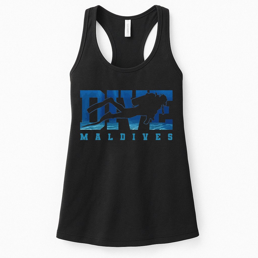 Maldives Diver Souvenir Gift Womens Tank Top